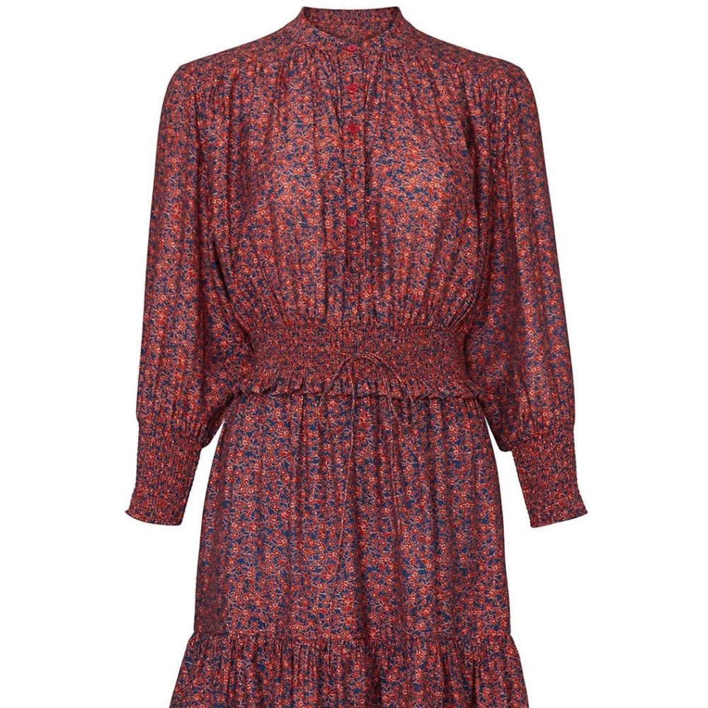 Rebecca Minkoff Printed Chloe Dress Size Small – Floral, Ruffled, Boho Chic